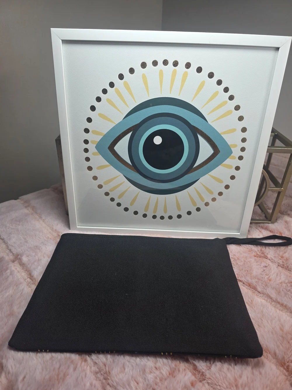 Evil Eye Wall Art & Matching Pouch